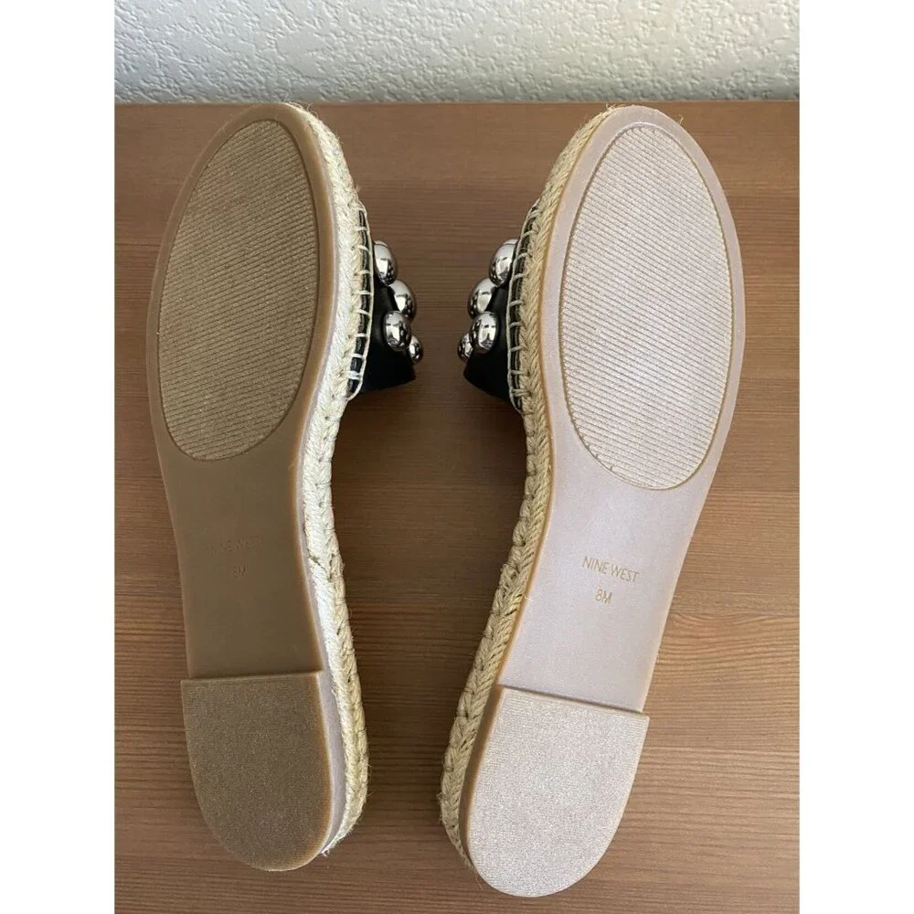 NWOT Nine West Espadrille Slide Sandals - Picture 4 of 7
